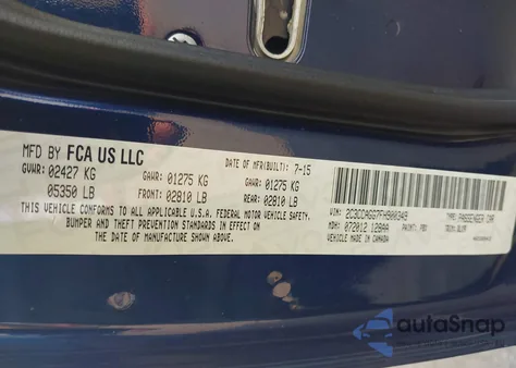 2015 Chrysler 300 300S из США, поврежденный, VIN 2C3CCAGG7FH900349